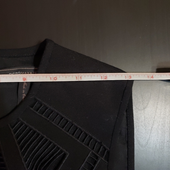 BCBGMaxAzria Embroidered Sheer-Trim Dress - Picture 10 of 16